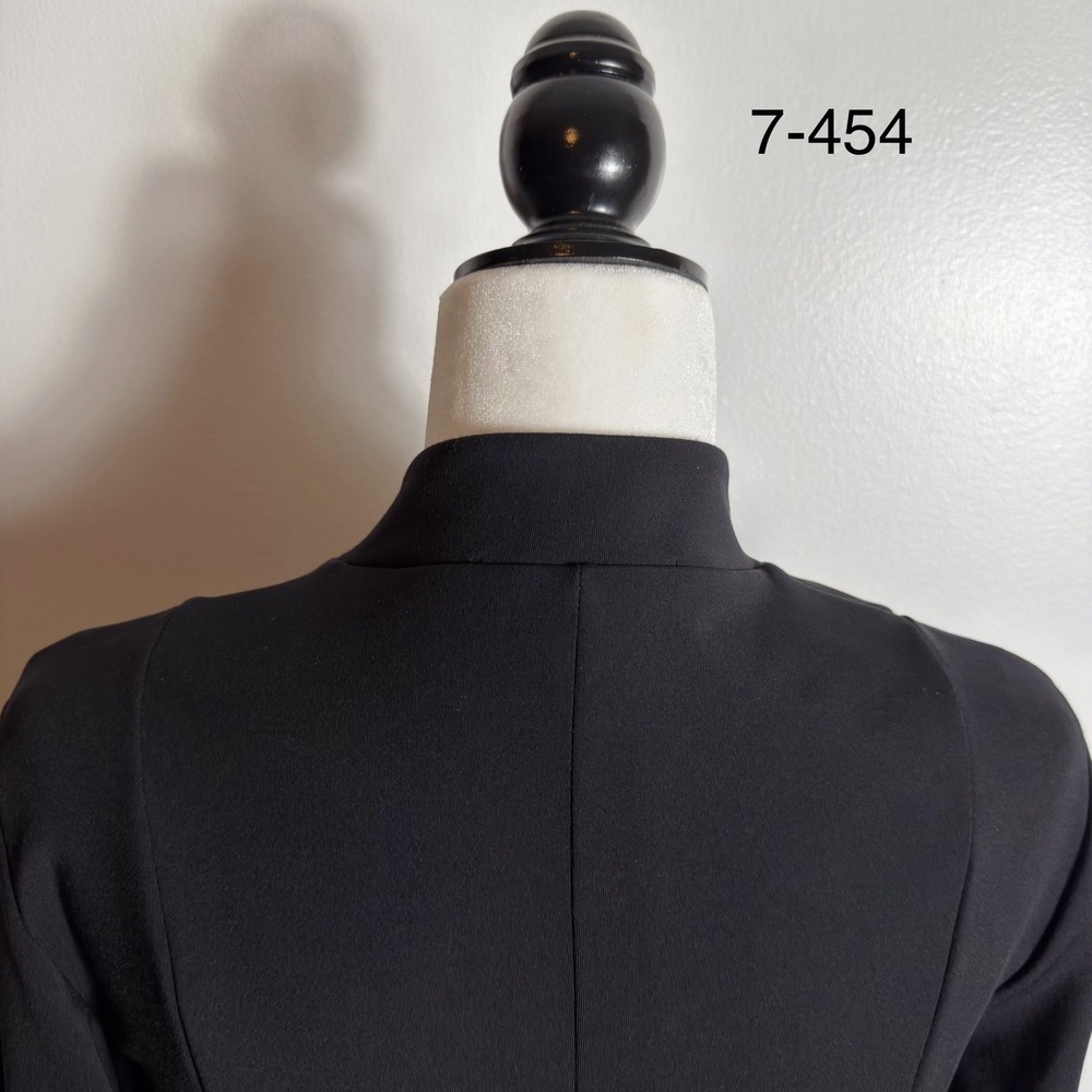 Juffrouw Jansen Amsterdam Women's Large Black Tuxedo Tail Blazer Jacket Zip Up - Picture 10 of 10